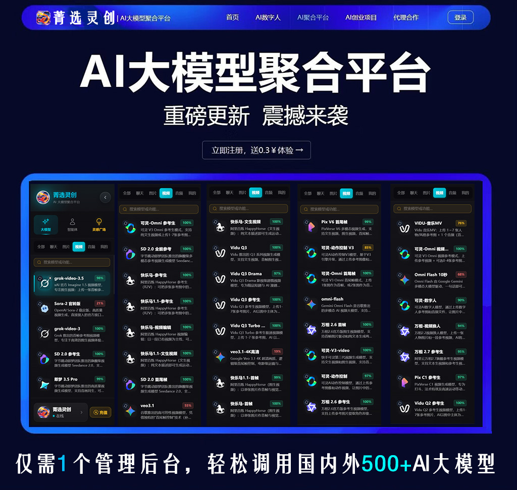 菁选灵创AI视频创作相关方版素材